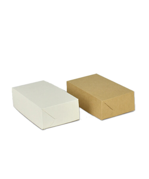 Caja para masas 1/4 kg (11x18x6 cm) REVERSIBLE BLANCO MADERA