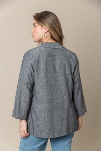 BLAZER CAROL Negro jaspeado