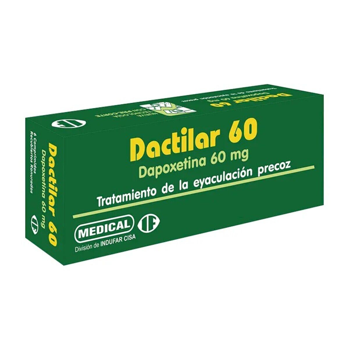 DACTILAR 60 MG. CJ X 6 COMP. REC. 