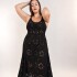 Vestido crochet Negro