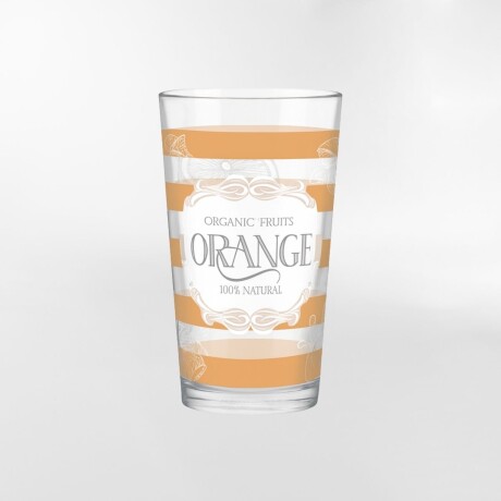 VASO SEASON ORANGE BLANCO