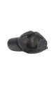 Gorro de cuero tipo beisbol Negro