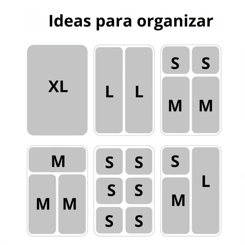 Organizador Divisor Escritorio Cajon Caja Contenedor XL Organizador Divisor Escritorio Cajon Caja Contenedor XL