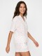 PIJAMA CONJUNTO TOP + SHORT SELENA BLANCO