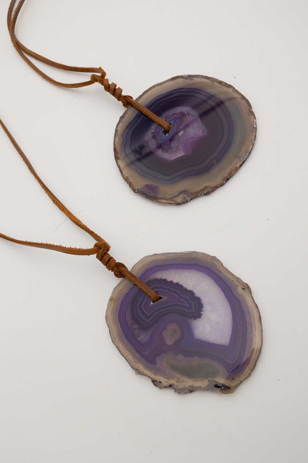 Simple Ágata Necklaces Violeta