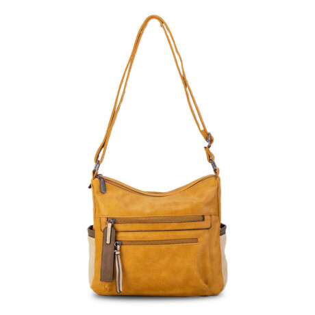 Bandolera Terranova Mostaza Arena Y Tabaco
