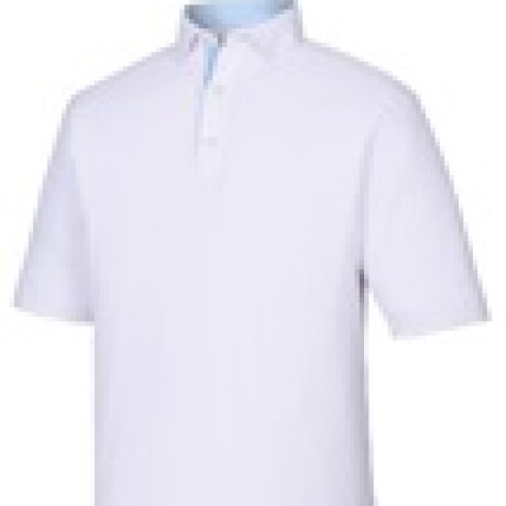 REMERA HOMBRE FOOTJOY PRODRY Blanca C/ Cuello interior celeste