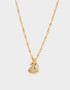Cadena Corta con Dije De inicial Cadena Corta Con Dije De Inicial "t" - Dorado
