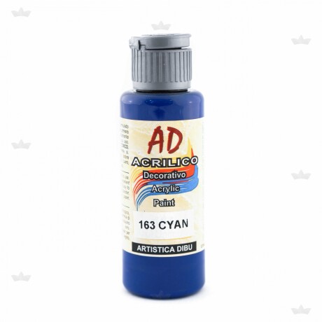 ACRILICO DECORATIVO AZUL CYAN 60 ML ACRILICO DECORATIVO AZUL CYAN 60 ML