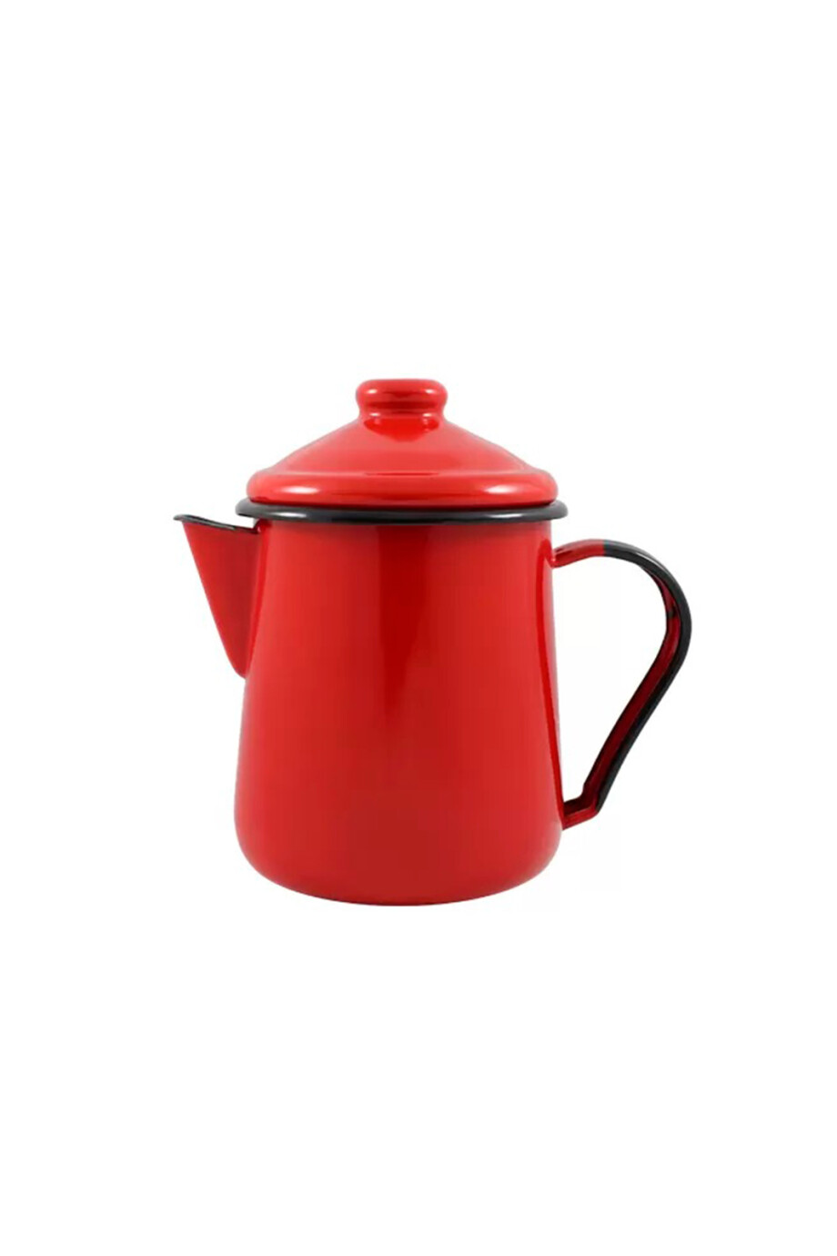 Jarra Lechera / Cafetera con Tapa Rojo