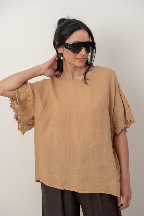 BLUSA CHANTAL Camel
