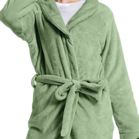 Bata de Cama Microfibra Home Class Talle P al XG VERDE