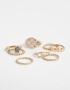 Sets Anillos Metal Set De Anillos De Metal - Dorado