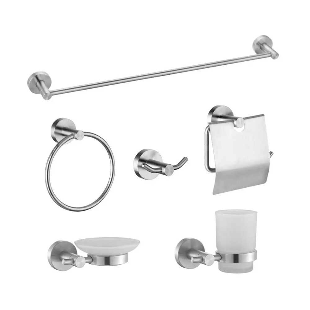 Set de accesorios acero inox 304 6 piezas Set De Accesorios Acero Inox 304 6 Piezas