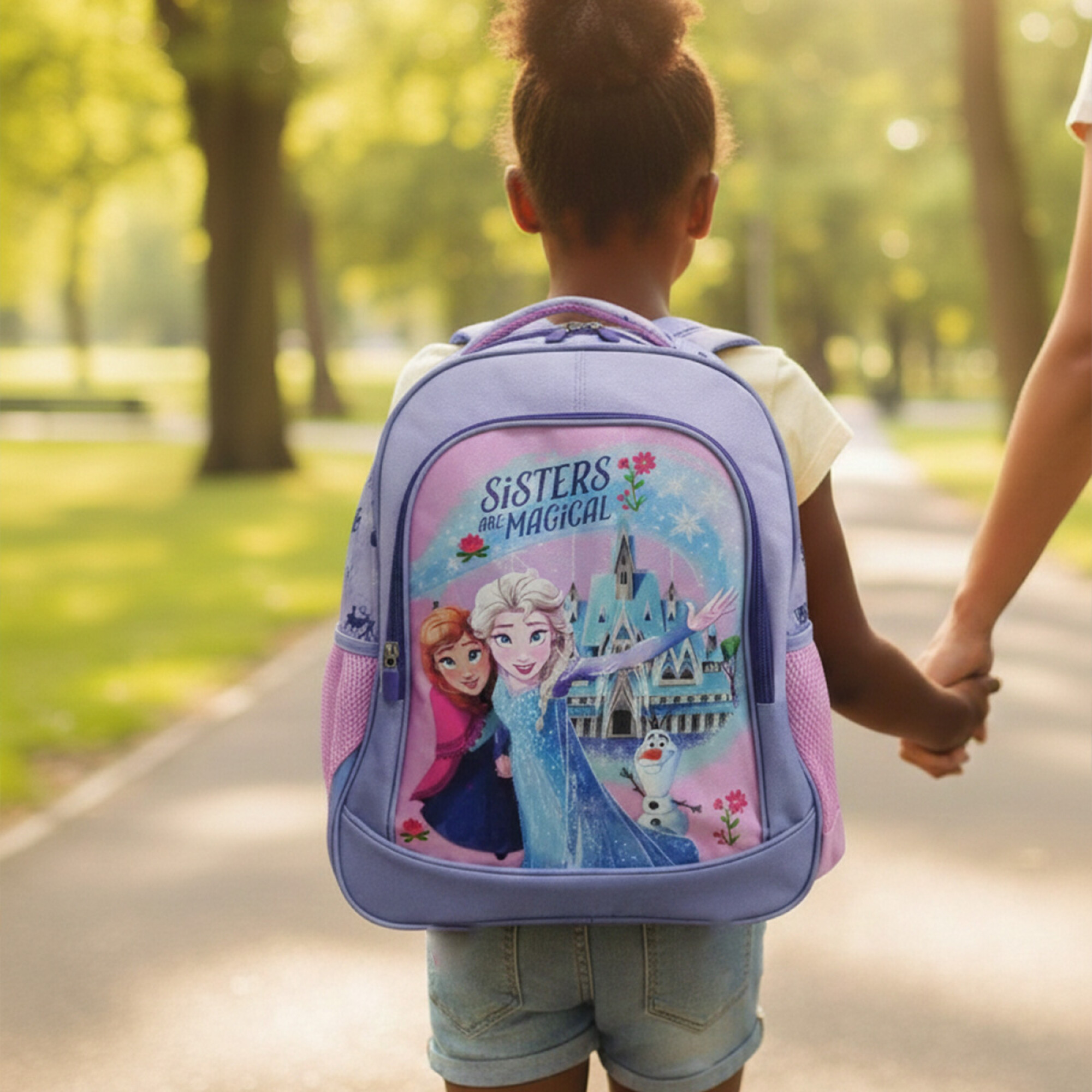 Mochila Infantil Frozen Jacquard Grande 40 x 30 cm - LILA — Cartoons