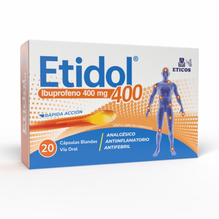 ETIDOL 400 CJ X 20 CAPS. BLANDAS única