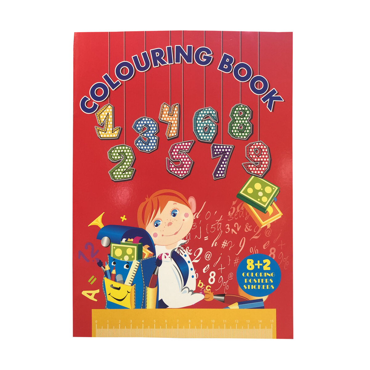 Libro para Colorear con Pegotines 26 x 19 cm - Números 