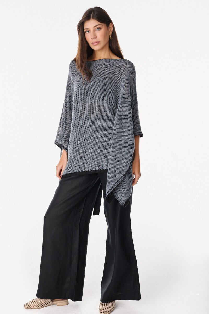 Blusa Nube Negro/Plateado