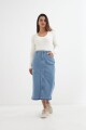 Falda denim midi JEAN MEDIO