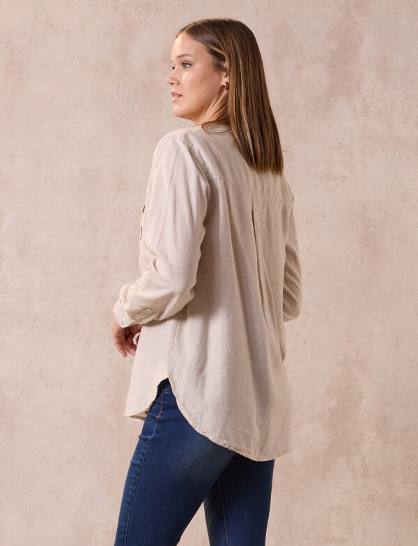 Blusa Lino BEIGE