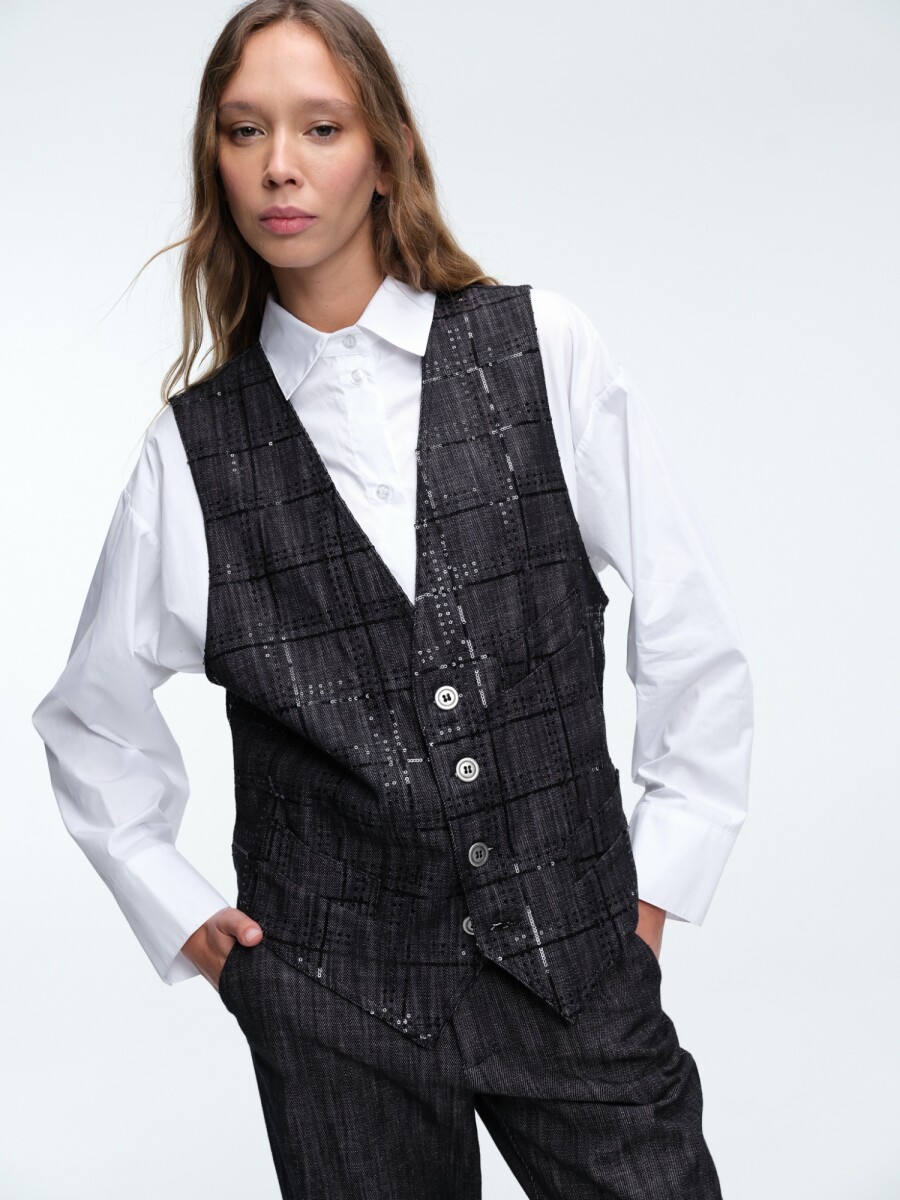 CHALECO LENTEJUELA 