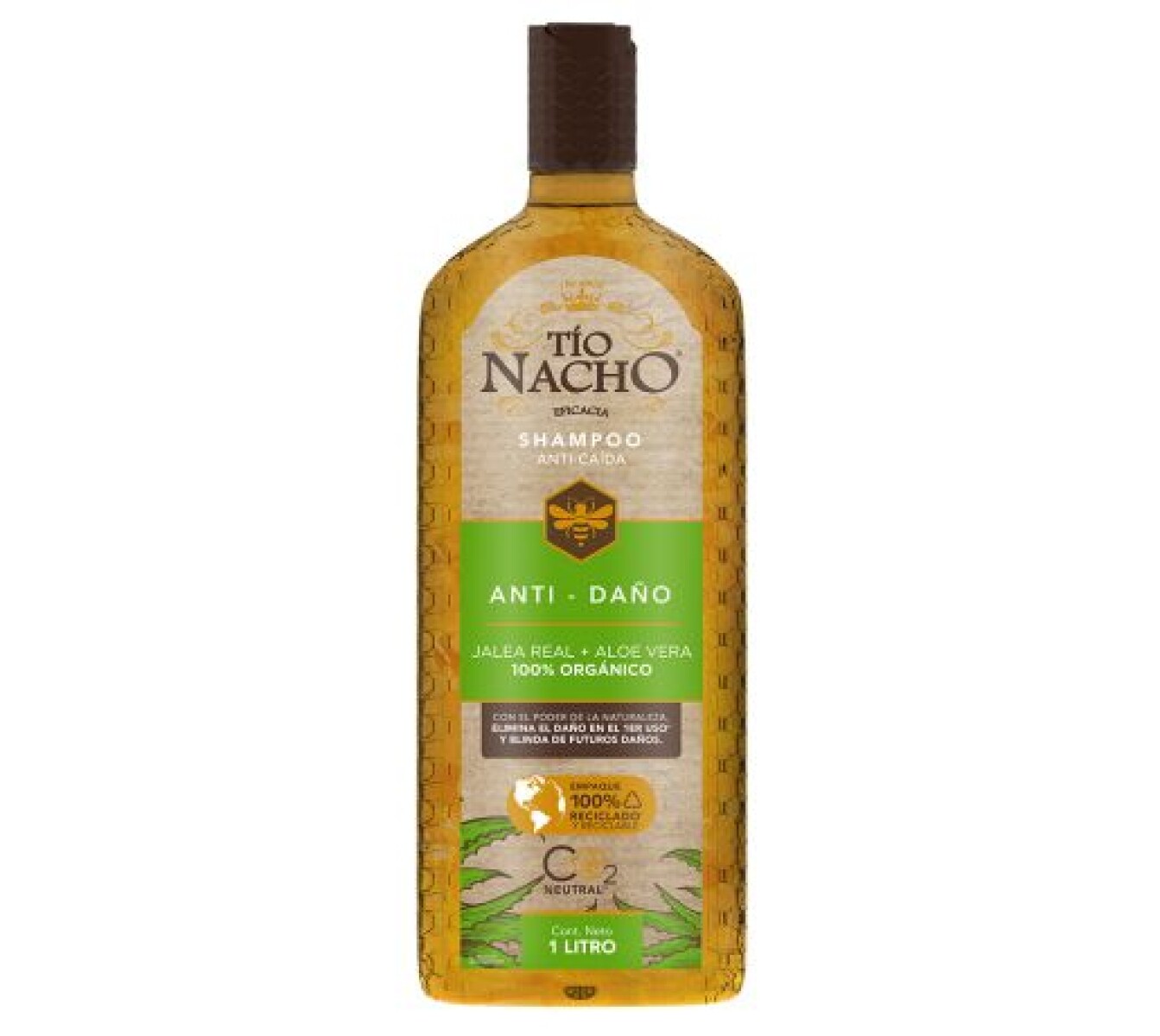 Tío Nacho Shampoo Anti Daño 1L – Reparación y Fortalecimiento Capilar