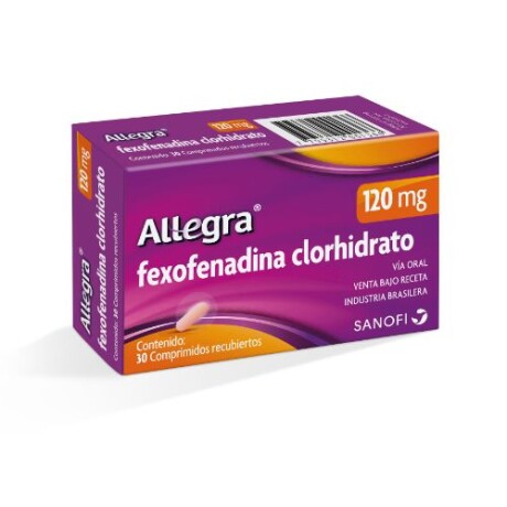 Allegra 120 mg x 30 Comprimidos Allegra 120 mg x 30 Comprimidos