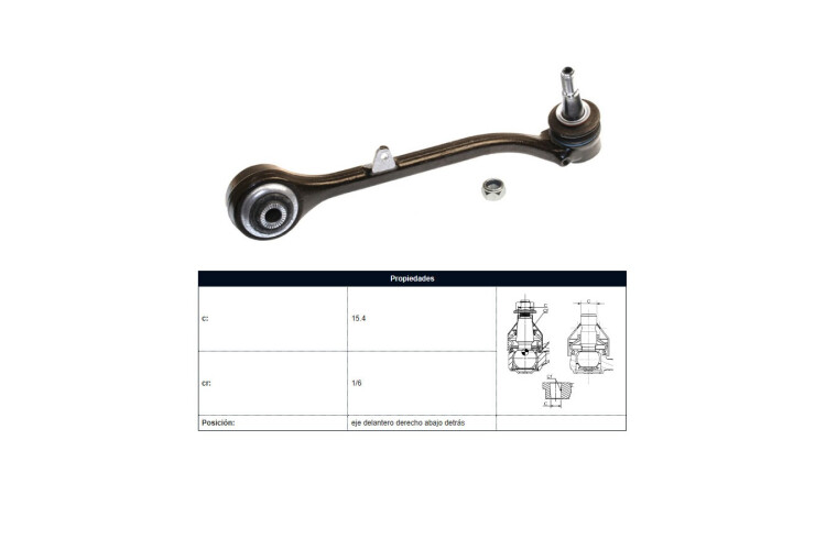 Brazo De Suspension Del BMW X3 (E83)/X3 Diesel (E83) 03-09 Der Brazo De Suspension Del BMW X3 (E83)/X3 Diesel (E83) 03-09 Der