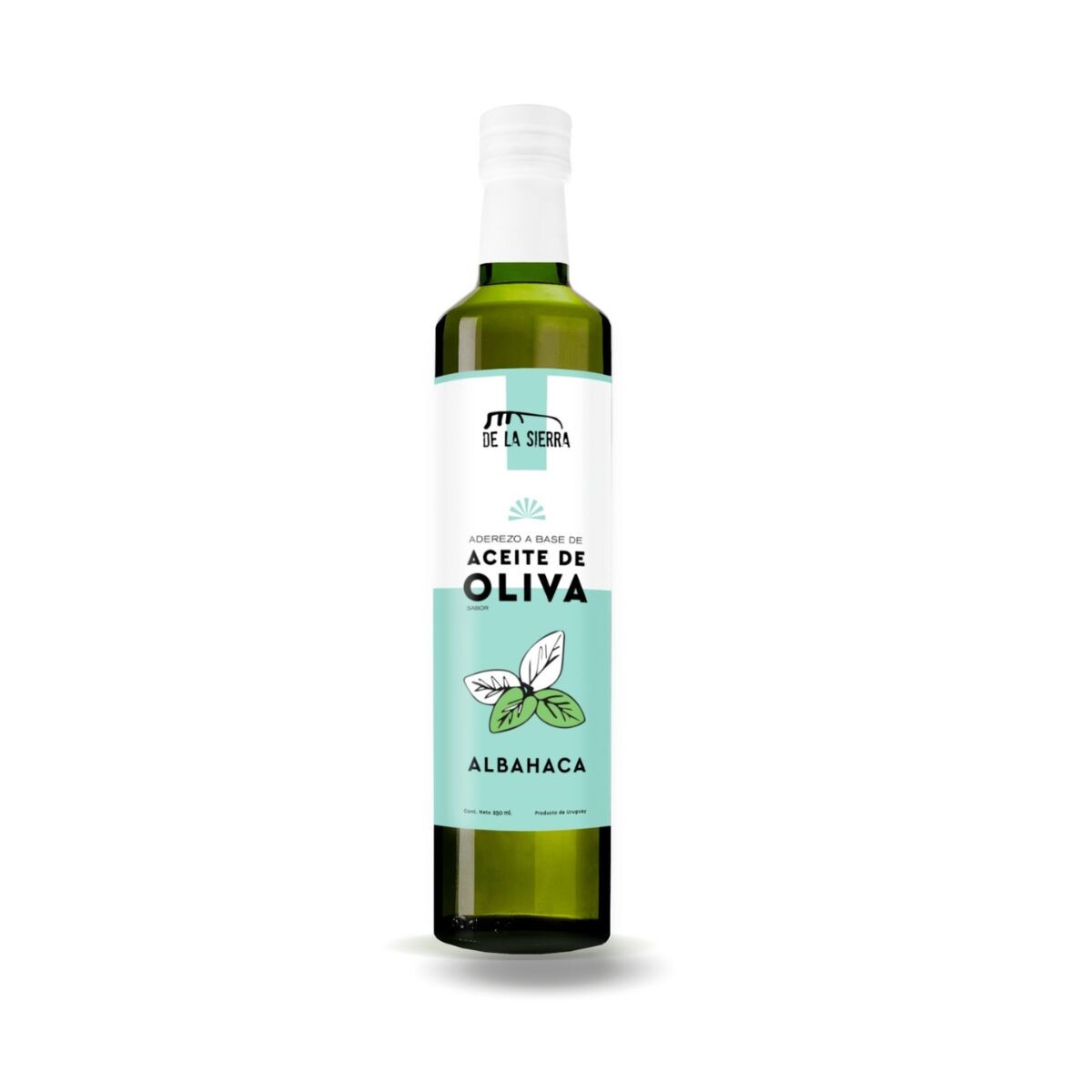 Aderezo a base de Aceite de Oliva - Sabor ALBAHACA 250 ml. 