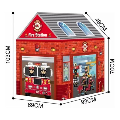 Carpa cuartel de Bomberos + 50 pelotas Carpa cuartel de Bomberos + 50 pelotas