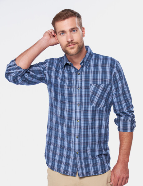 CAMISA DE VIYELA A CUADROS Unico