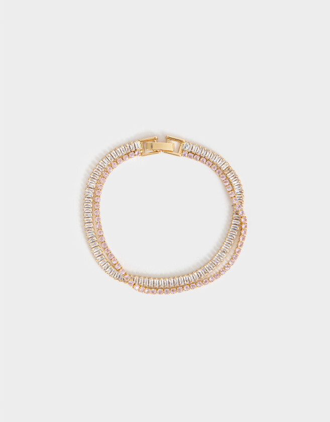 Pulseras Flexibles Premium Gold Pulsera Flexible Bañada En Oro - Dorado