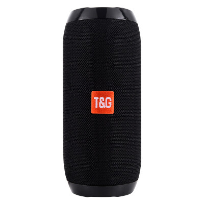 Parlante portátil bluetooth TG117 clindro vertical negro Parlante portátil bluetooth TG117 clindro vertical negro