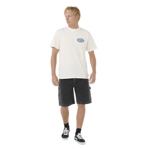 Remera Rip Curl Raw Energy De Oval Tee - Blanco Remera Rip Curl Raw Energy De Oval Tee - Blanco