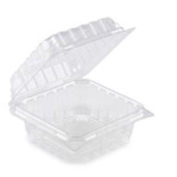 BLISTER PET CUADRADO 200 ML 10.6X10.6X5 CM. SIN VENTILACION TRANSPARENTE