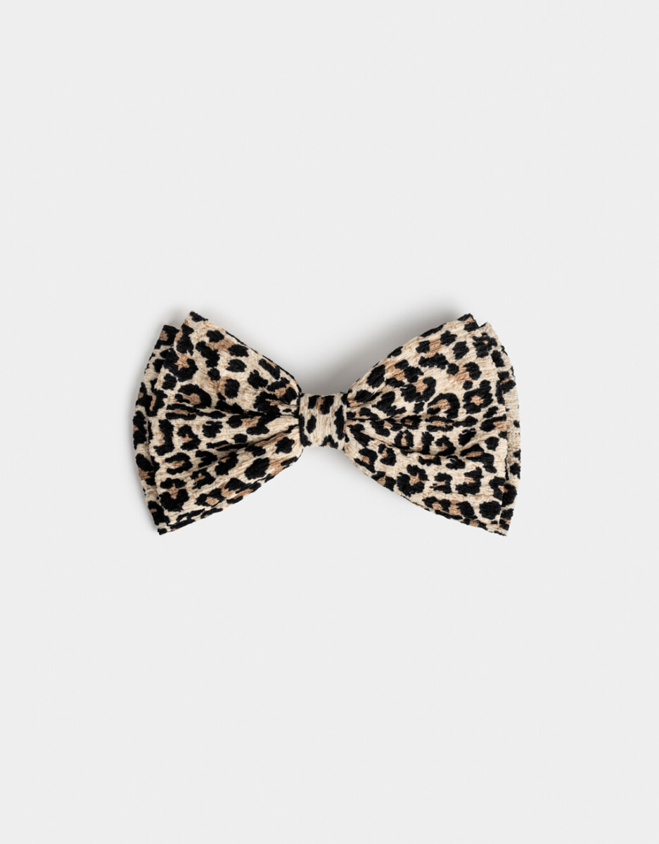 Hebilla Francesa Moño Animal Print 