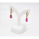 Caravanas Antiguas Con Diamantes Y Rubies Sinteticos. Caravanas Antiguas Con Diamantes Y Rubies Sinteticos.