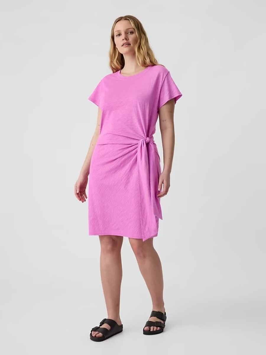 Vestido Con Nudo Mujer - Budding Lilac 