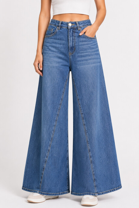 Pantalon Bienne Azul Medio