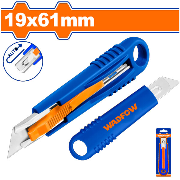 TRINCHETA 19X61MM RETRACTIL 140MM WADFOW WRSUK19 TRINCHETA 19X61MM RETRACTIL 140MM WADFOW WRSUK19