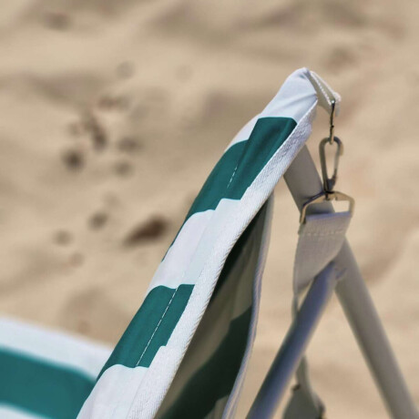 Reposera plegable y acolchada con correa Club Petates Verde