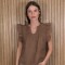 Musculosa Cata Lino Chocolate