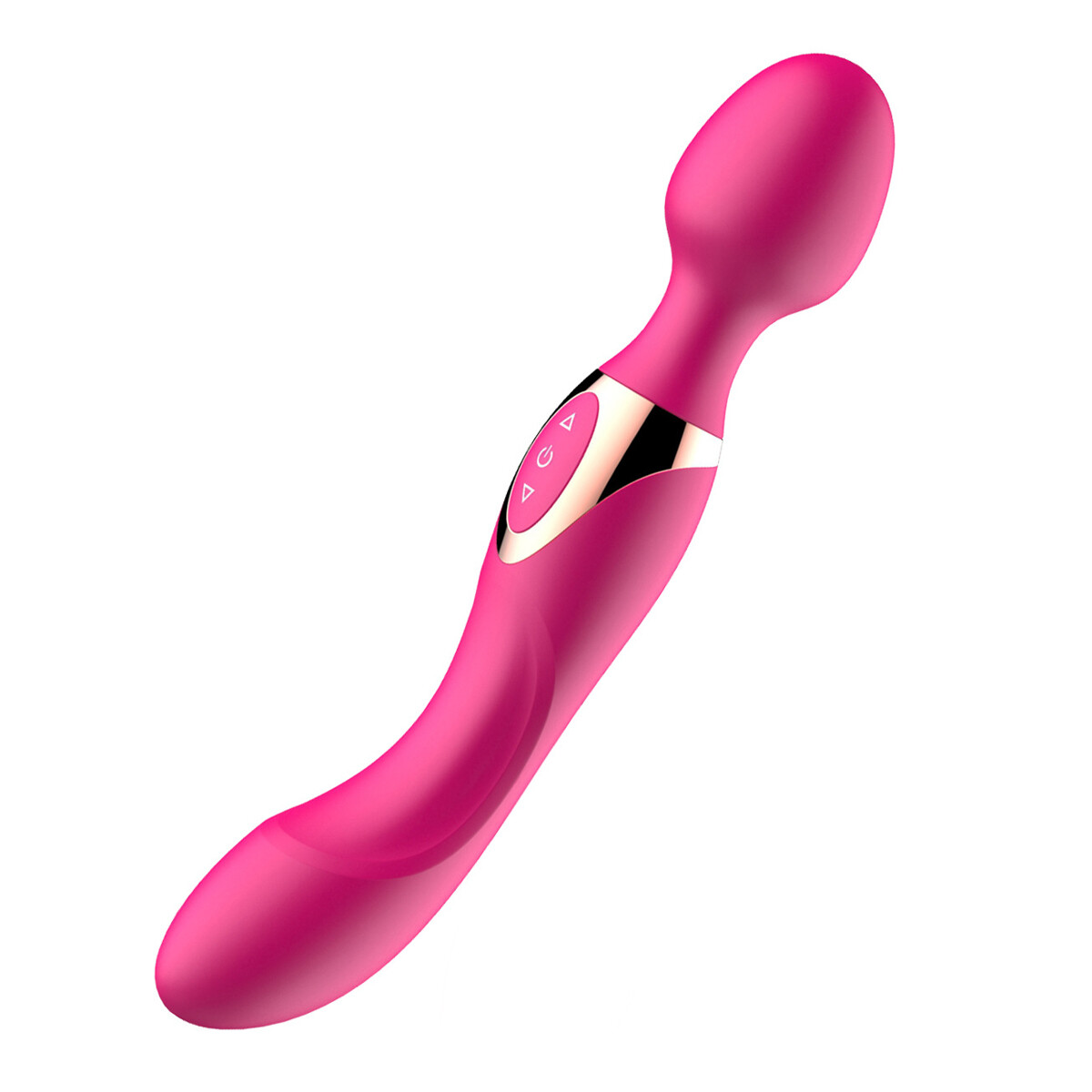 Masajeador Con Doble Motor Recargable USB - Fucsia 