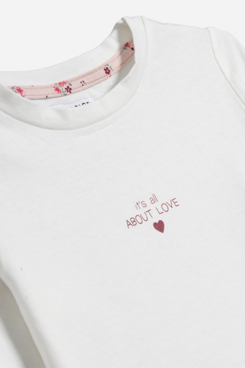 Remera manga larga BLANCO