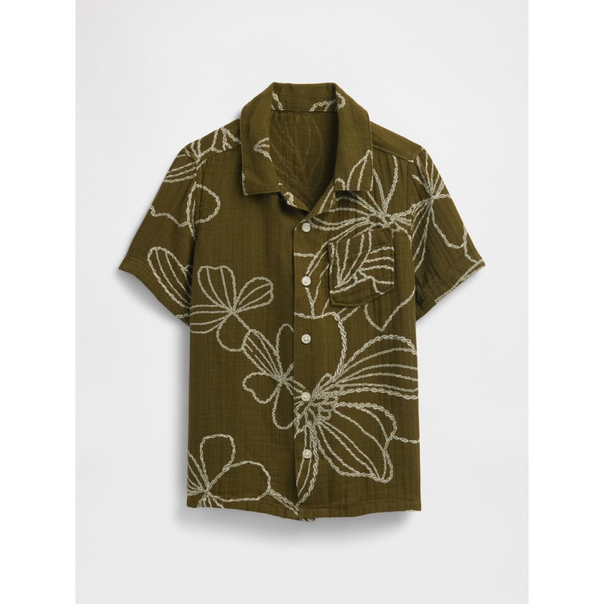 V-SS LINEN WT - SP OLIVE FLORAL SU25 