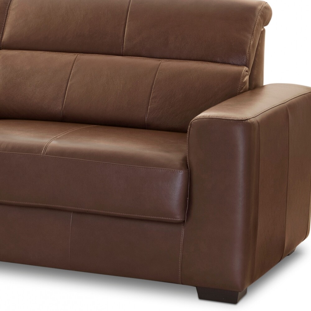 Sillón 100% Cuero - 3 Cuerpos - Sublime Caramelo