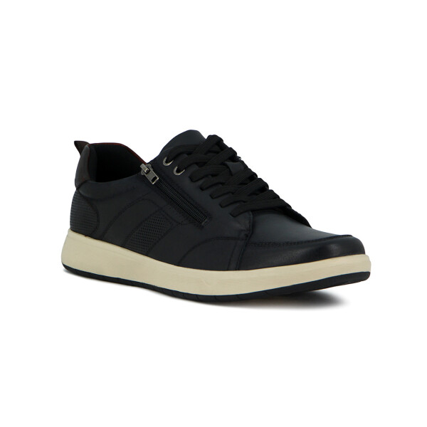 Country Calzado Casual Hombre Acordonado C/ Cierre - Negro Negro