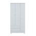 Ropero 3 Puertas 2 Cajones C/Pie 2617 Gris Ropero 3 Puertas 2 Cajones C/Pie 2617 Gris