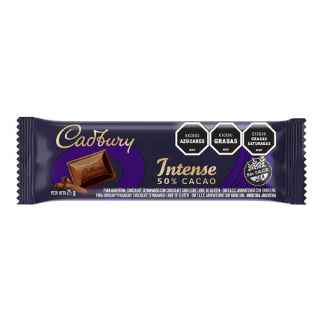 Tableta Cadbury 21073D Intenso 25GRS sin Gluten AZUL