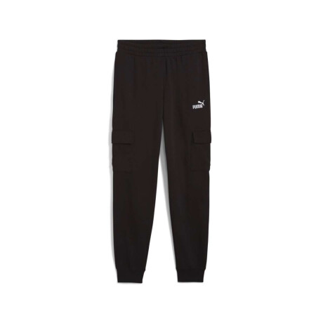 Pantalón Largo ESS No.1 Logo Cargo TR Chupín de Hombre Negro